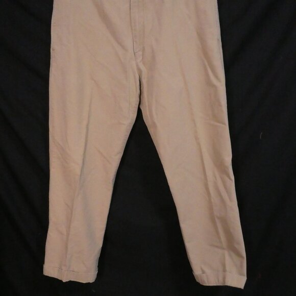 Y2K | OLD NAVY | 36 x 32 | Classic Beige Straight Leg Cotton Pants - Picture 7 of 16